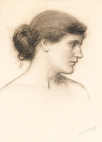 Head Study, Probably for a Tale from the Decameron John William Waterhouse